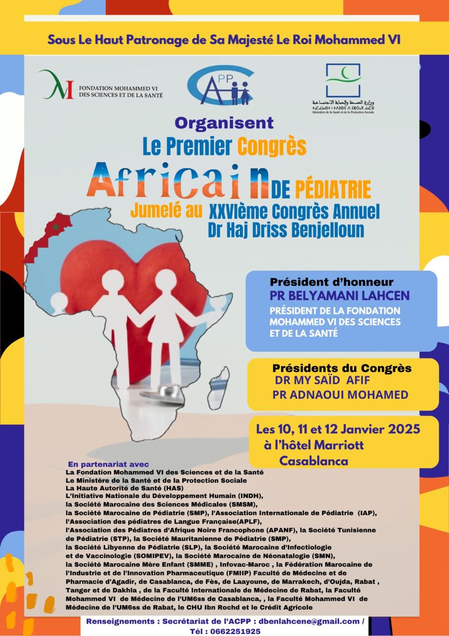 Casablanca accueille le premier Congrès africain de pédiatrie